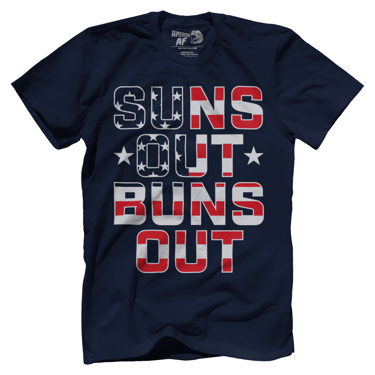 Apparel Premium Mens Shirt / Midnight Navy / XS Suns Out, Buns Out
