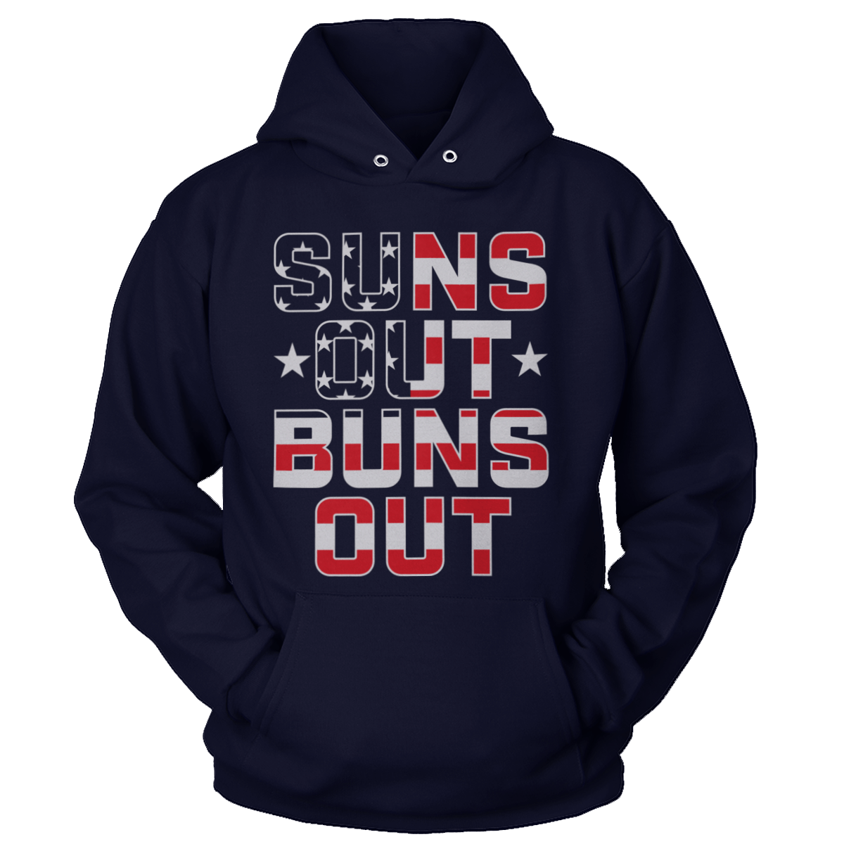 Apparel Premium Soft Hoodie / True Navy / XS Suns Out, Buns Out (Ladies)