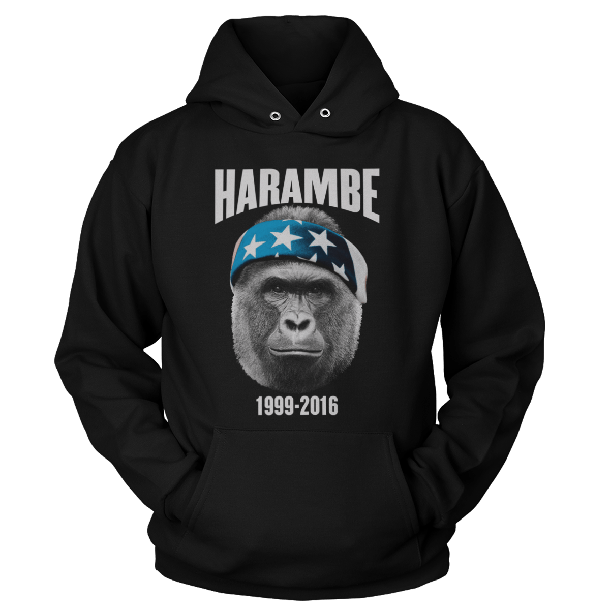 T-shirt Premium Soft Hoodie / Black / XS Harambe 1999-2016 (Ladies)