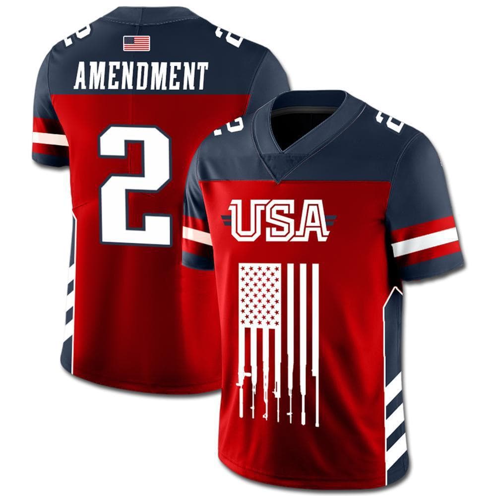 Team USA 2nd Amendment Football Jersey v2 | American AF - AAF Nation