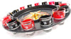 Gear Shot Glass Roulette - Drinking Game Set (2 Balls and 16 Glasses)