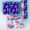 Gear Patriotic Wrapping Paper - 1 Roll Contains 6 Sheets