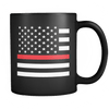 Firemen - Red Line Flag - Coffee Mug