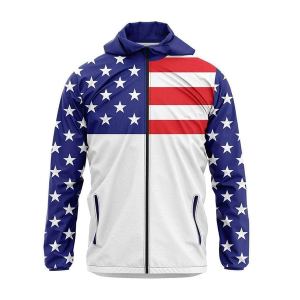USA Flag Rain Jacket