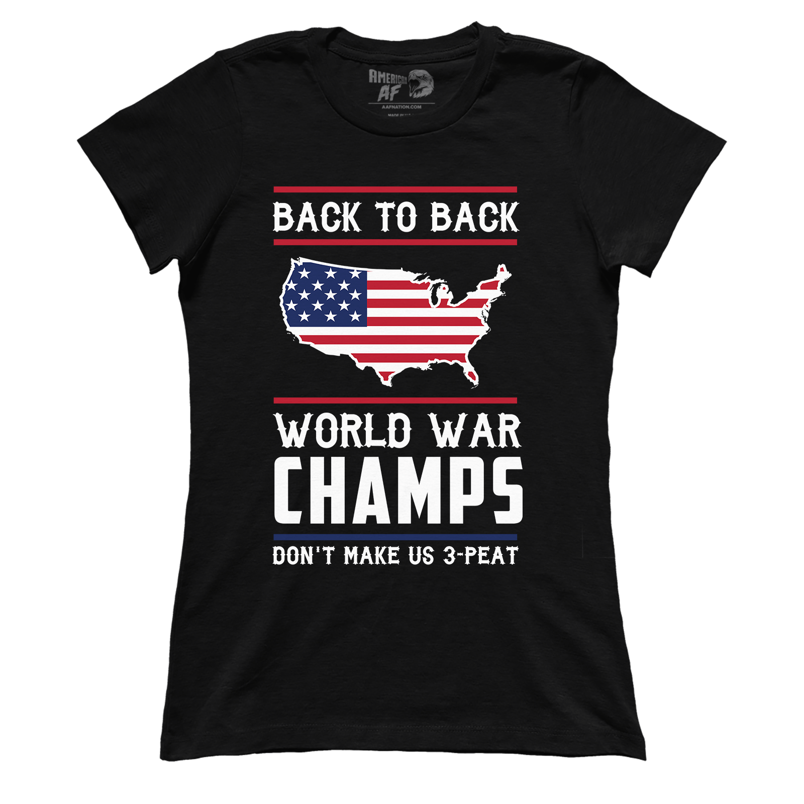 T-shirt Premium Ladies Tee / Black / S Back-To-Back World War Champs! V2 (Ladies)