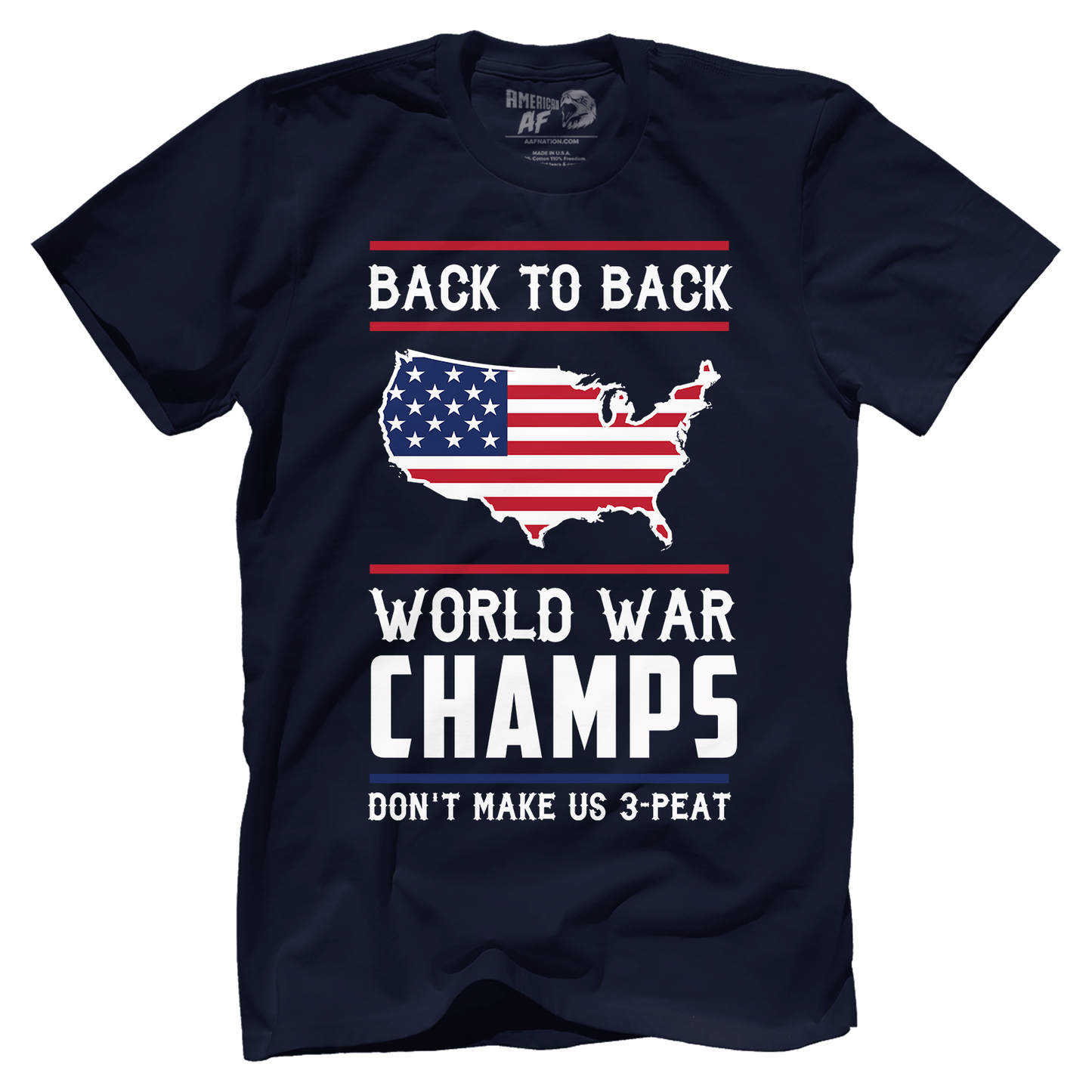 T-shirt Premium Mens Shirt / Navy / XS Back-To-Back World War Champs! V2