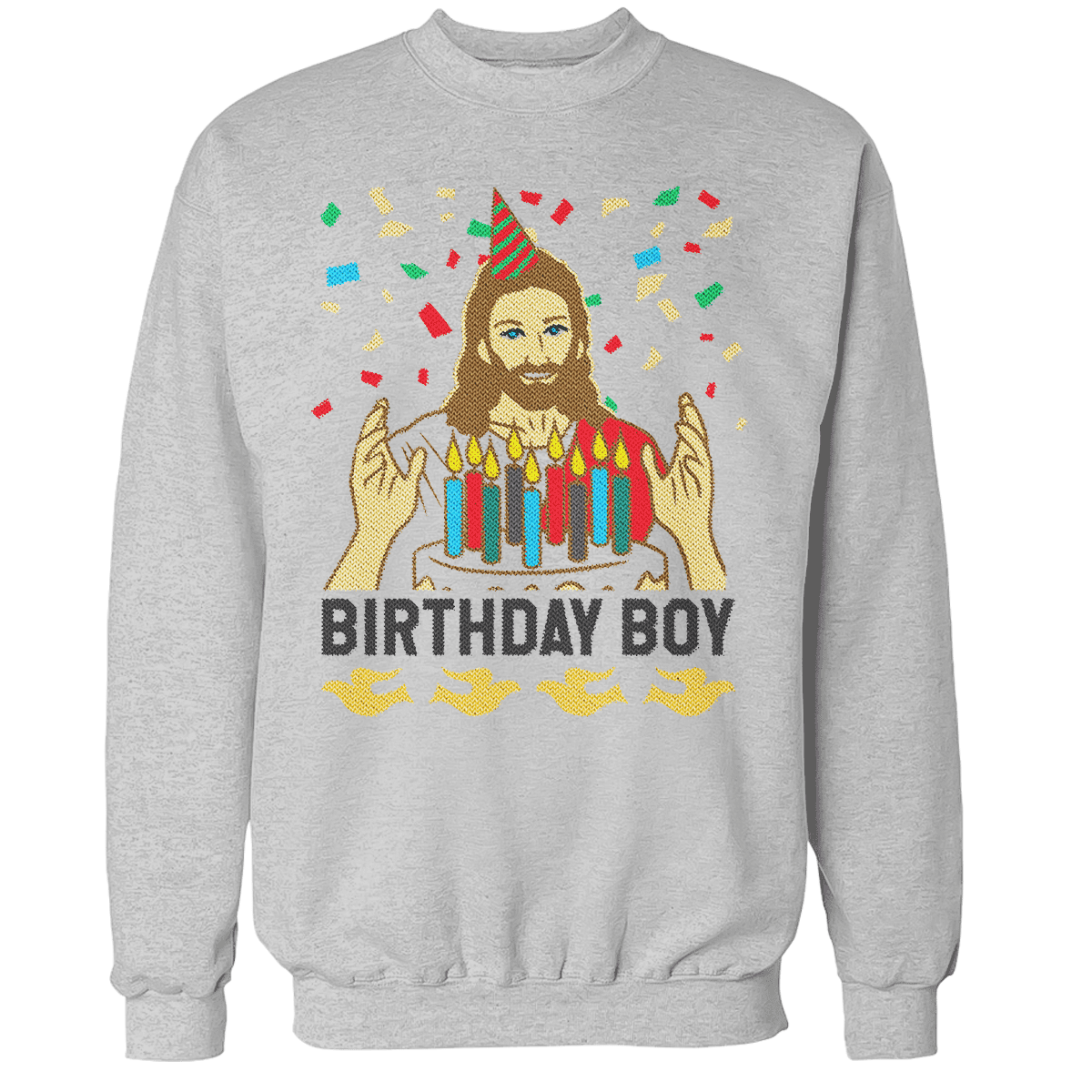 Raglan Premium Sweatshirt / Heather Gray / S Birthday Boy