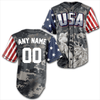 Shirt Custom Camo America Baseball Jersey