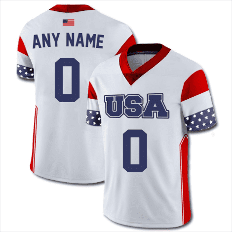 Custom Grey America Baseball Jersey Small