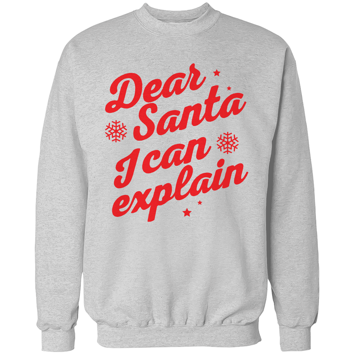 Raglan Premium Sweatshirt / Heather Gray / S Dear Santa I Can Explain