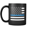 Drinkware Police - Thin Blue Line Flag Police - Thin Blue Line Flag - Coffee Mug