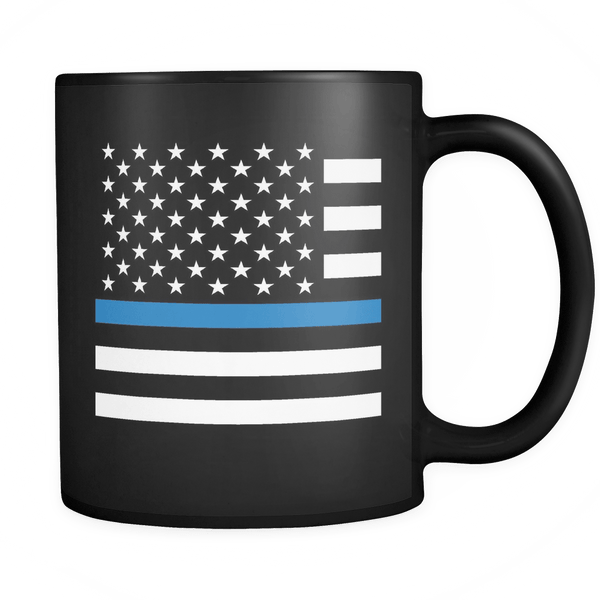 Police - Thin Blue Line Flag - Coffee Mug