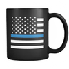 Police - Thin Blue Line Flag - Coffee Mug