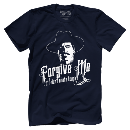 T-shirt Premium Mens Shirt / Navy / XS Forgive Me if I Don't Shake Hands (PARODY)