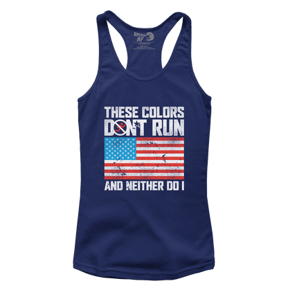 T-shirt Premium Ladies Racerback Tank / Navy / XS These Colors Don't Run V3 (Ladies)