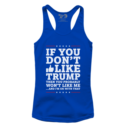 T-shirt Premium Ladies Racerback Tank / Royal Blue / XS Like Trump (Ladies)