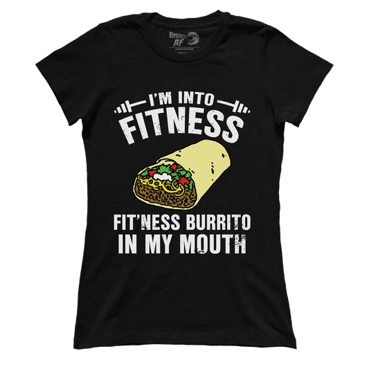 T-shirt Premium Ladies Tee / Black / S Fitness Burrito (Ladies)