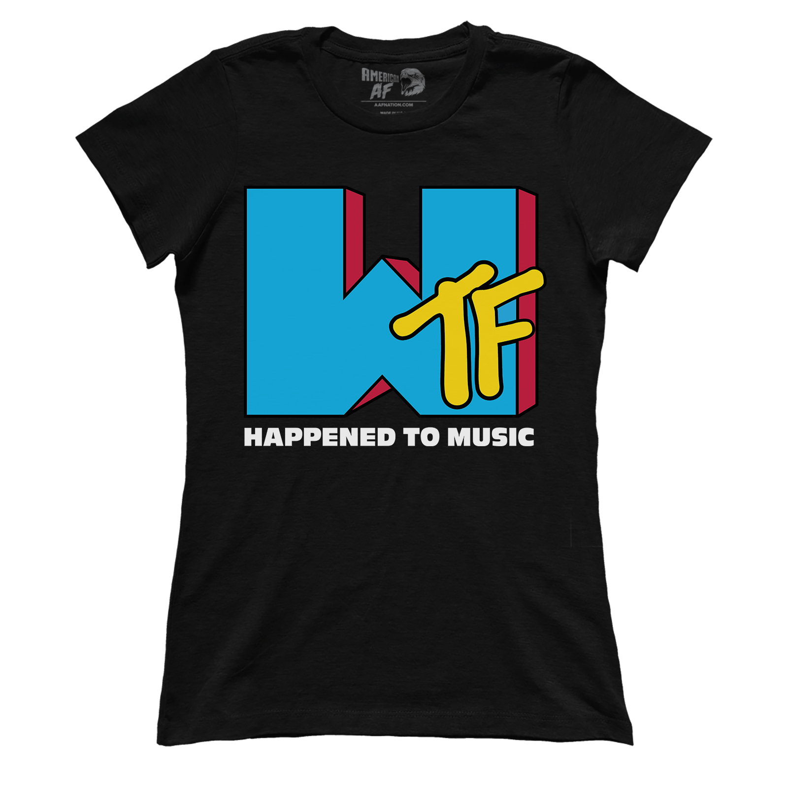 T-shirt Premium Ladies Tee / Black / XS WTF Happened To Music (Ladies)