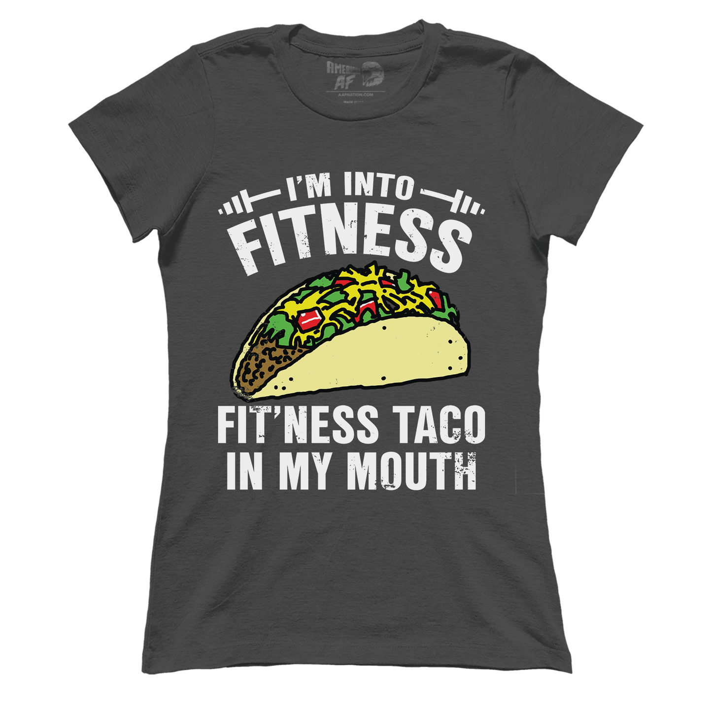 T-shirt Premium Ladies Tee / Dark Gray / S Fitness Taco (Ladies)