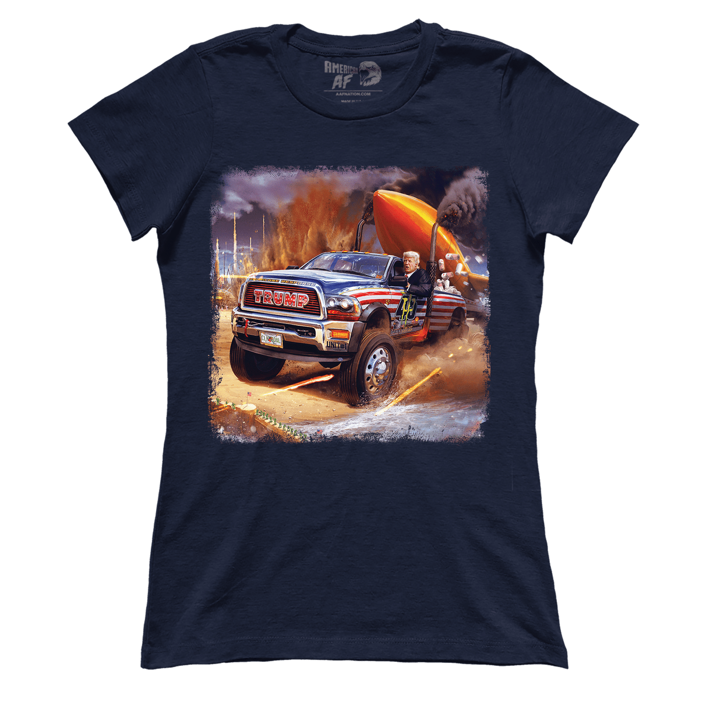 T-shirt Premium Ladies Tee / Navy / S Welcome to Trumpland (Ladies)