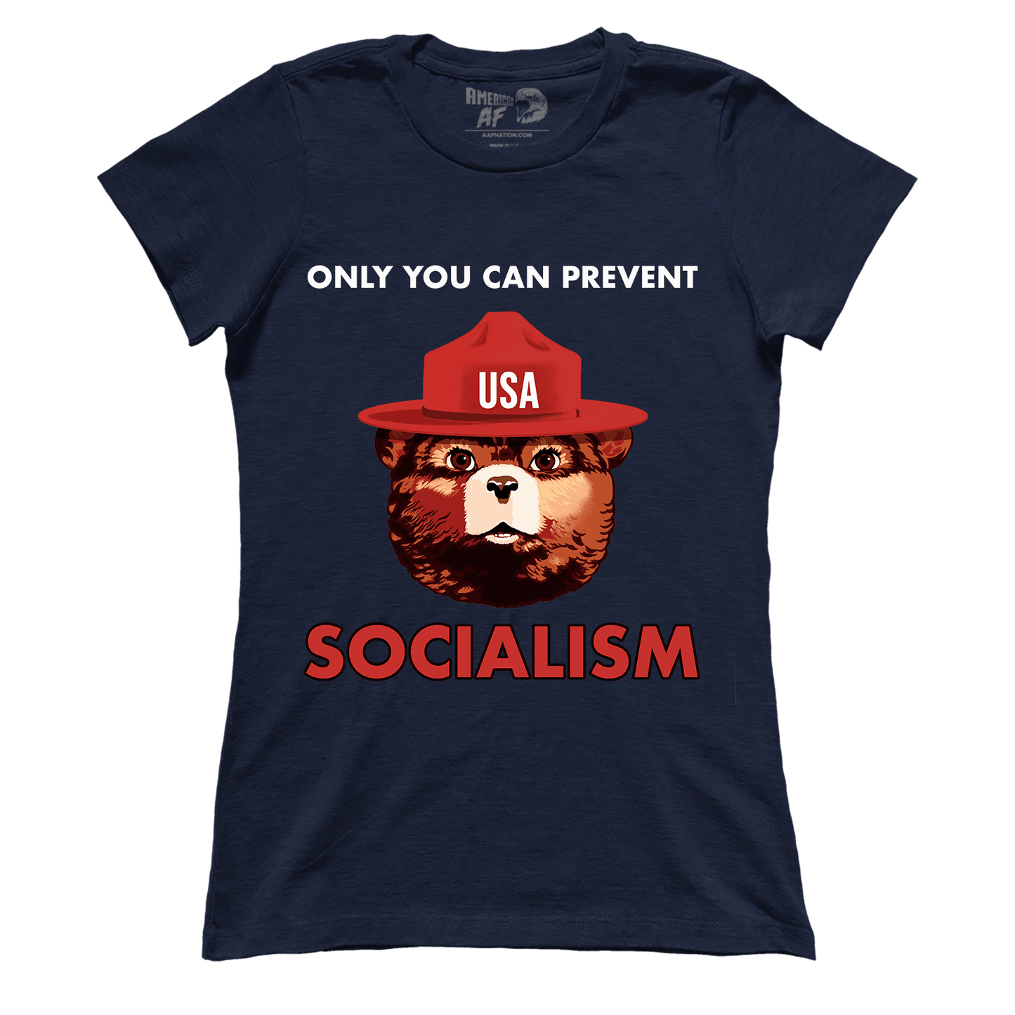 T-shirt Premium Ladies Tee / Navy / S USA Bear (Ladies)
