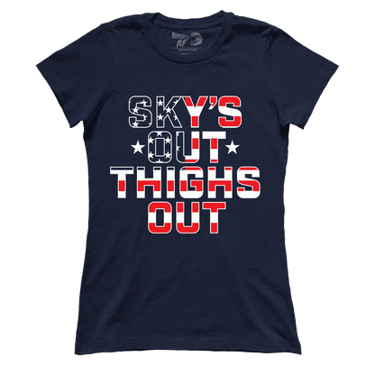 T-shirt Premium Ladies Tee / Navy / S Sky’s Out, Thighs Out (Ladies)