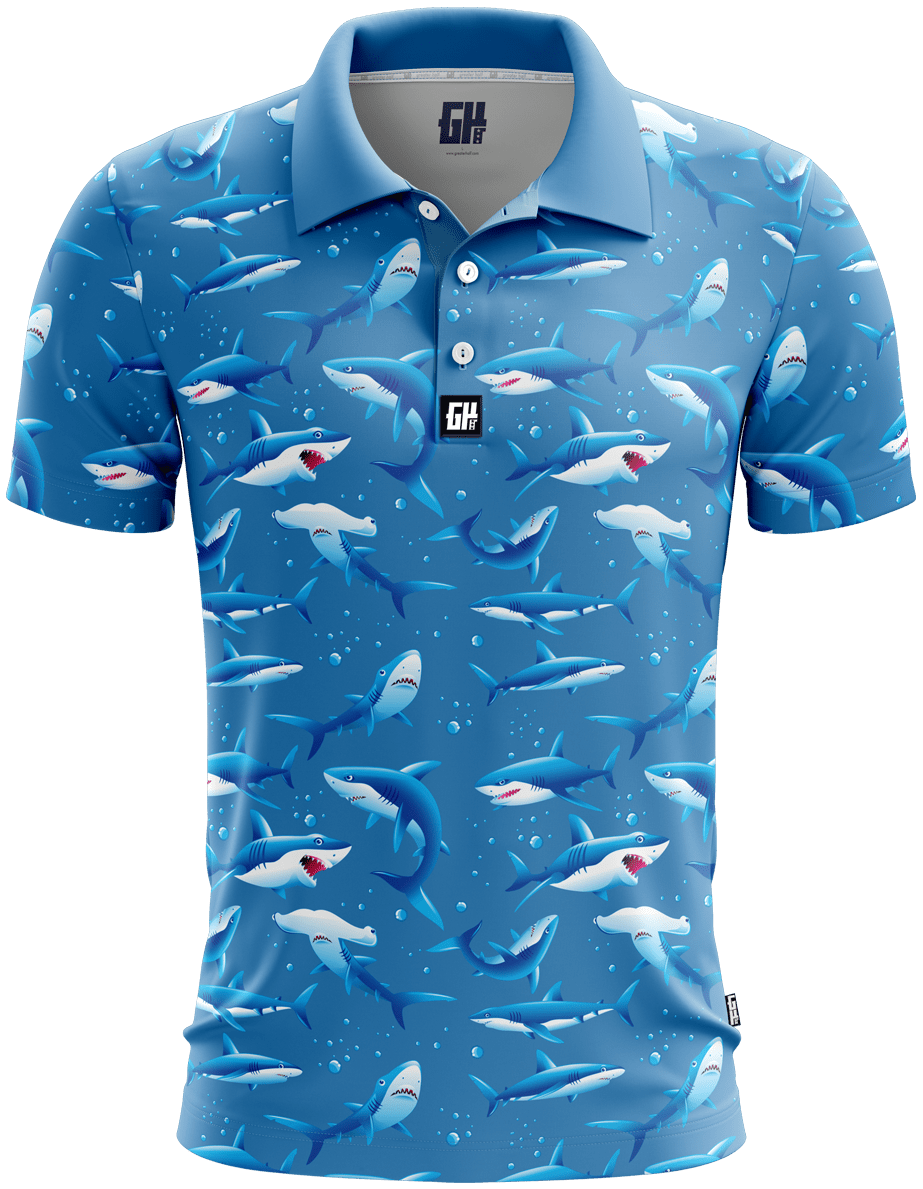 Shark best sale polo shirt