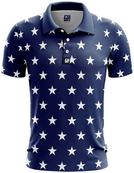 Stars No Bars Golf Polo American AF AAF Nation