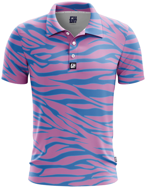 Trippin Zebra Golf Polo | American AF - AAF Nation