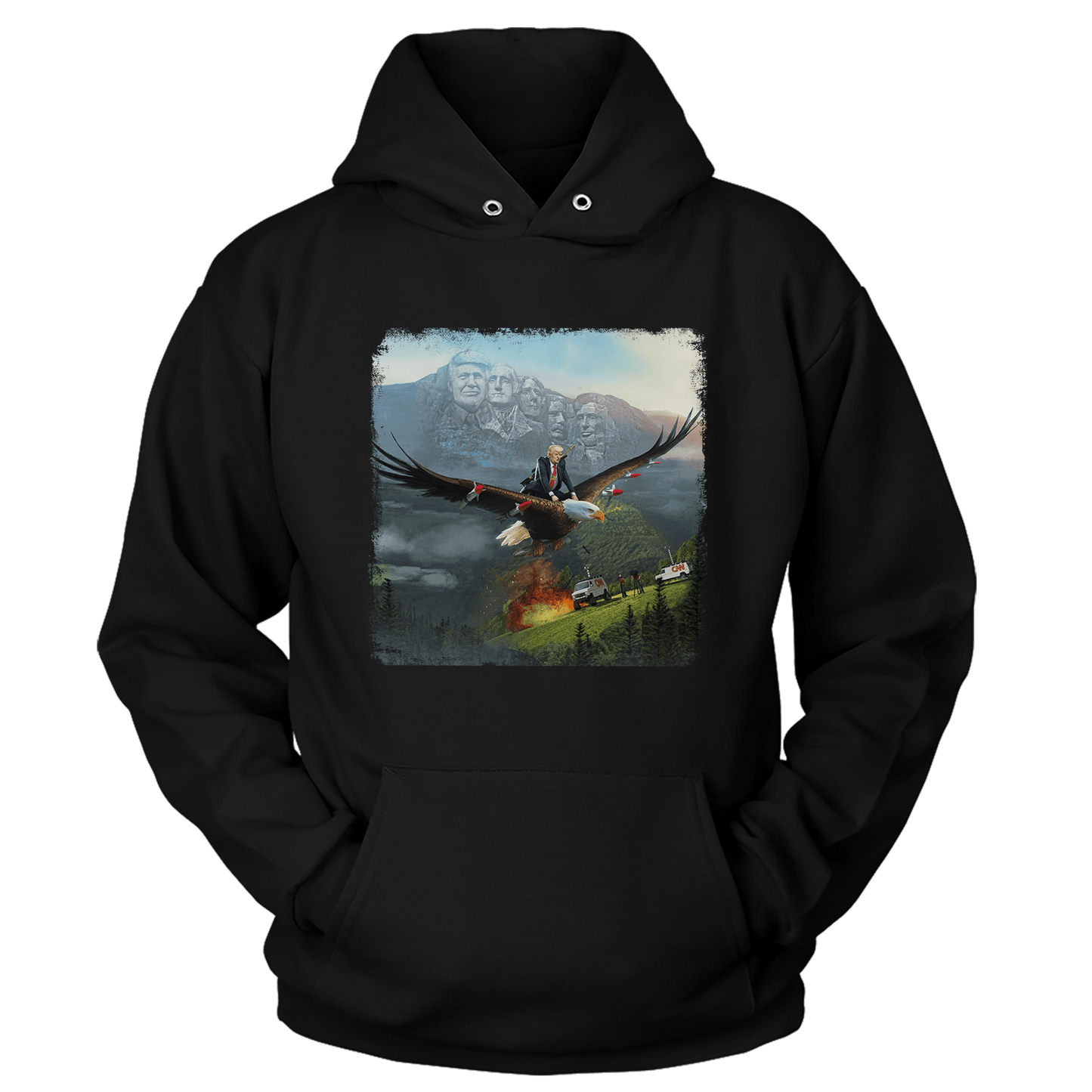 T-shirt Unisex Hoodie / Black / S Trump Neverending Story (Ladies)