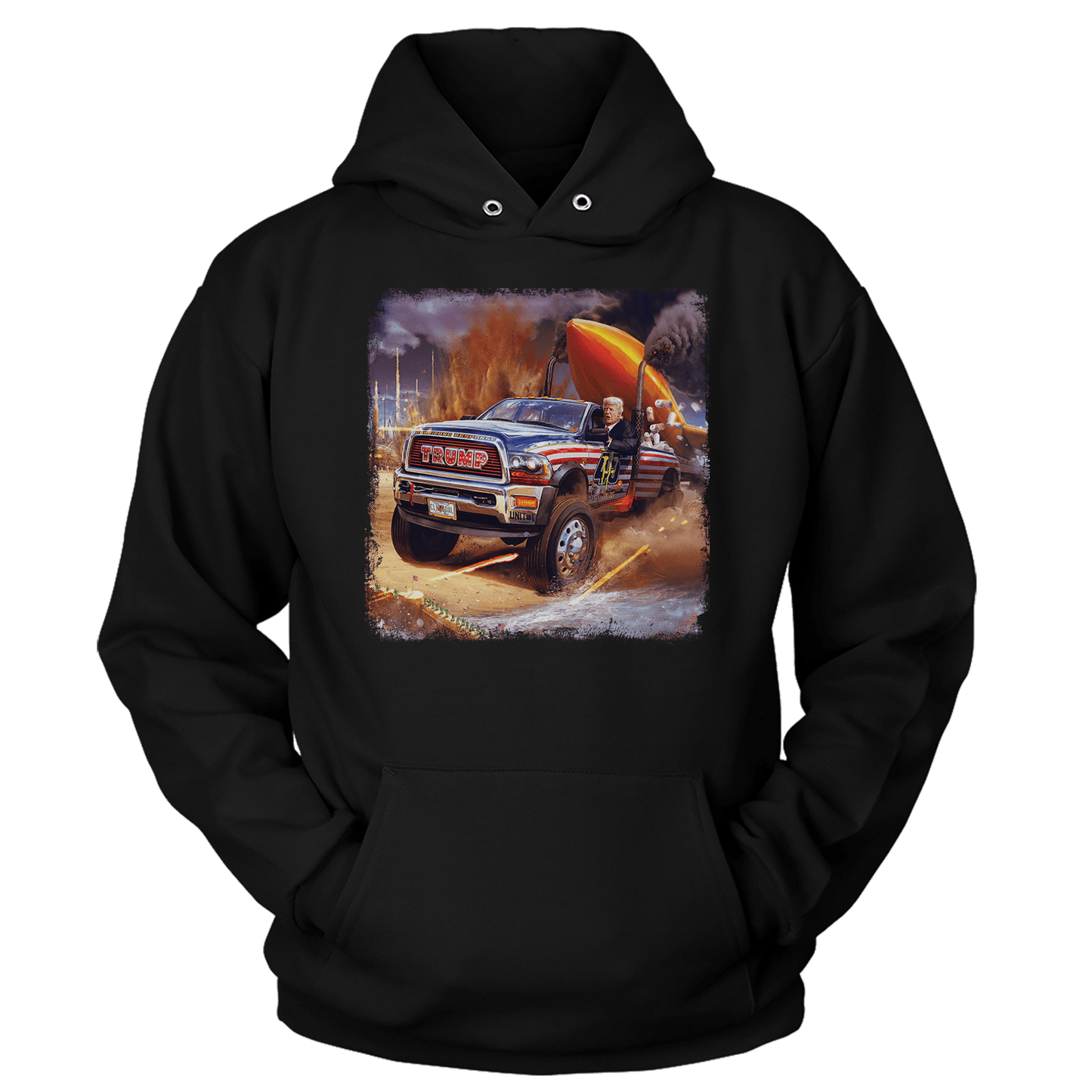 T-shirt Unisex Hoodie / Navy / S Welcome to Trumpland (Ladies)