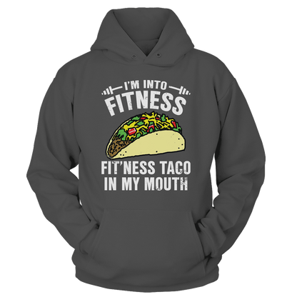 T-shirt Unisex Hoodie / Dark Gray / S Fitness Taco (Ladies)