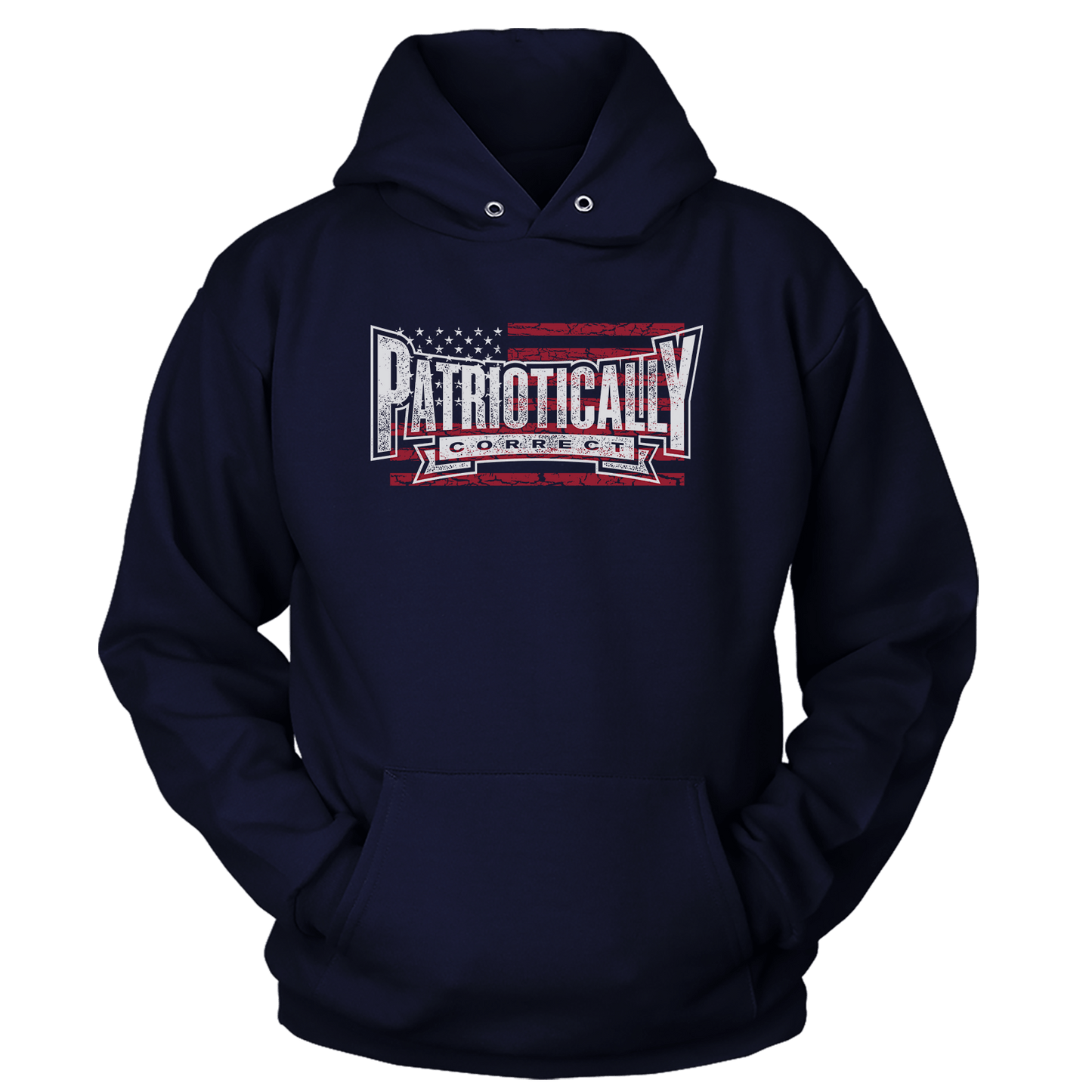 T-shirt Unisex Hoodie / Navy / S Patriotically Correct