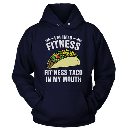 T-shirt Unisex Hoodie / Navy / S Fitness Taco (Ladies)