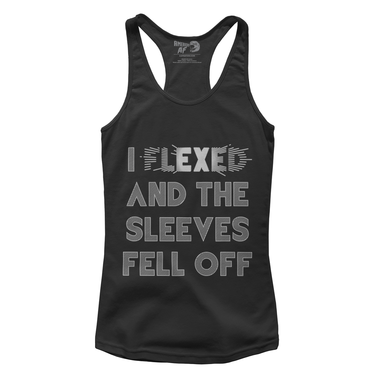 T-shirt Premium Ladies Racerback Tank / Black / XS I Flexed (Ladies)