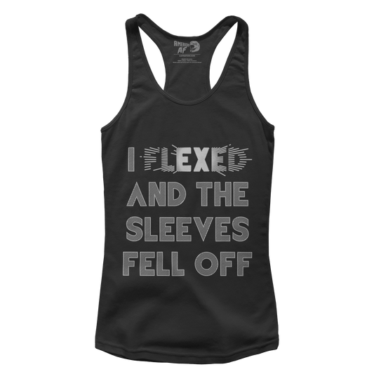 T-shirt Premium Ladies Racerback Tank / Black / XS I Flexed (Ladies)