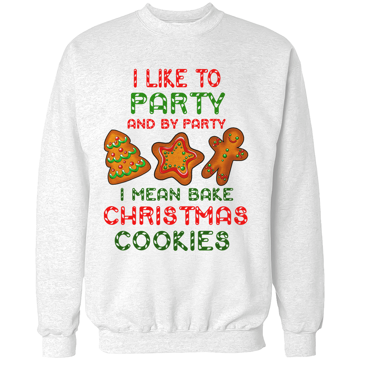 Raglan Premium Sweatshirt / White / S I Like to Party