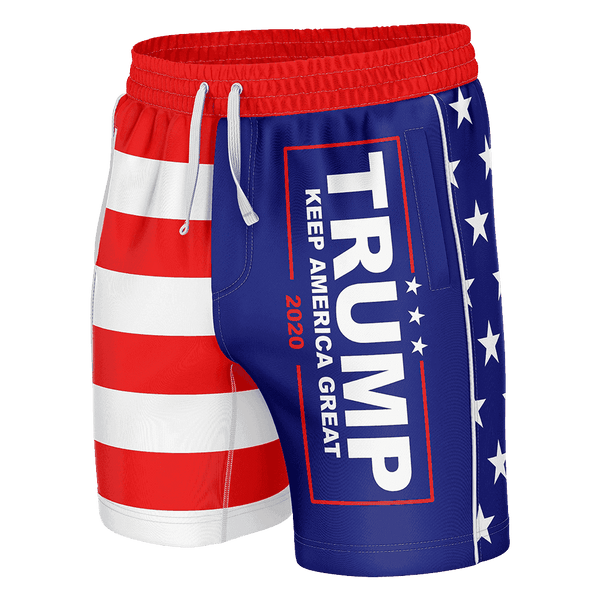 Trump KAG American Flag Swim Trunks