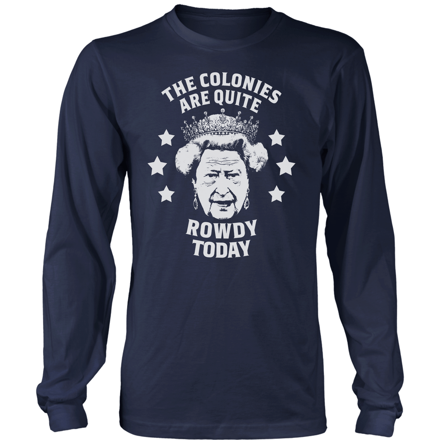 T-shirt Mens Long Sleeve / Navy / S Rowdy Today