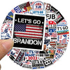 Gear Let's Go Brandon Mixed Stickers 50 Pcs