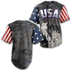 Shirt Custom Steel Camo America Baseball Jersey