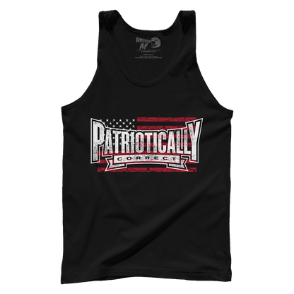T-shirt Premium Mens Tank / Black / S Patriotically Correct