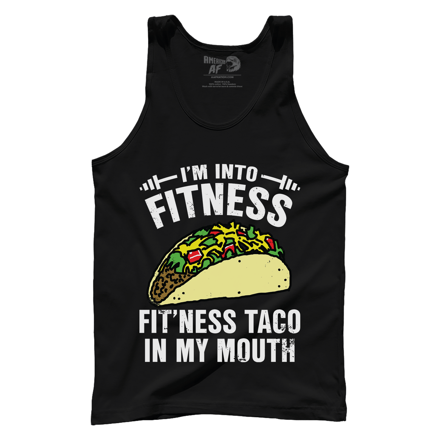 T-shirt Premium Mens Tank / Black / S Fitness Taco