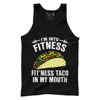 T-shirt Premium Mens Tank / Black / S Fitness Taco