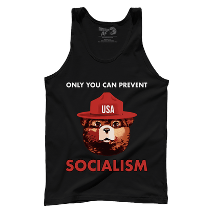 T-shirt Premium Mens Tank / Black / S USA Bear