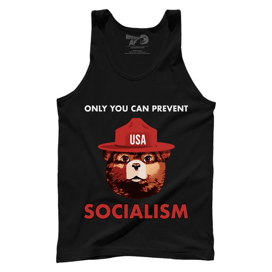 T-shirt Premium Mens Tank / Black / S USA Bear
