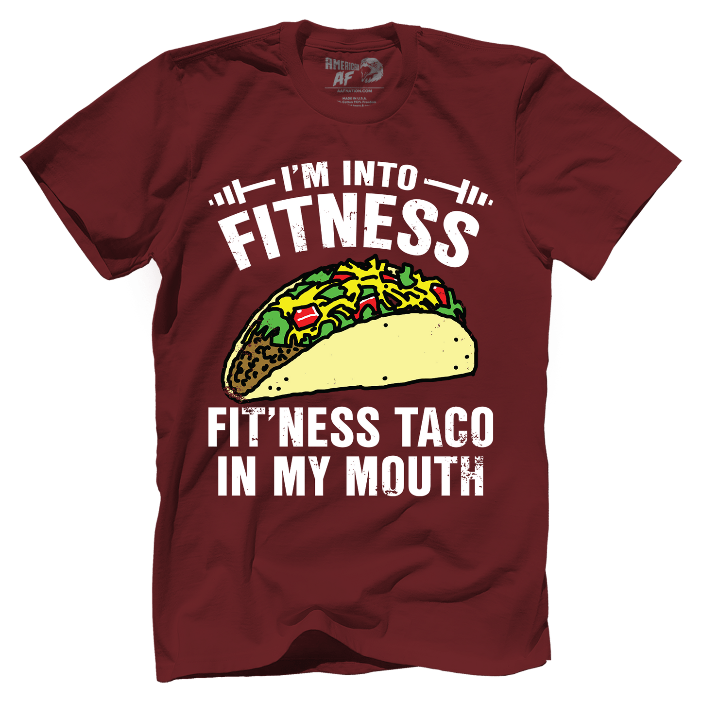 T-shirt Premium Mens Shirt / Maroon / XS Fitness Taco