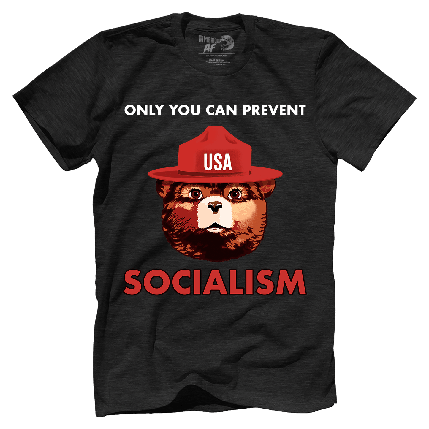 T-shirt Premium Mens Triblend Shirt / Black / S USA Bear