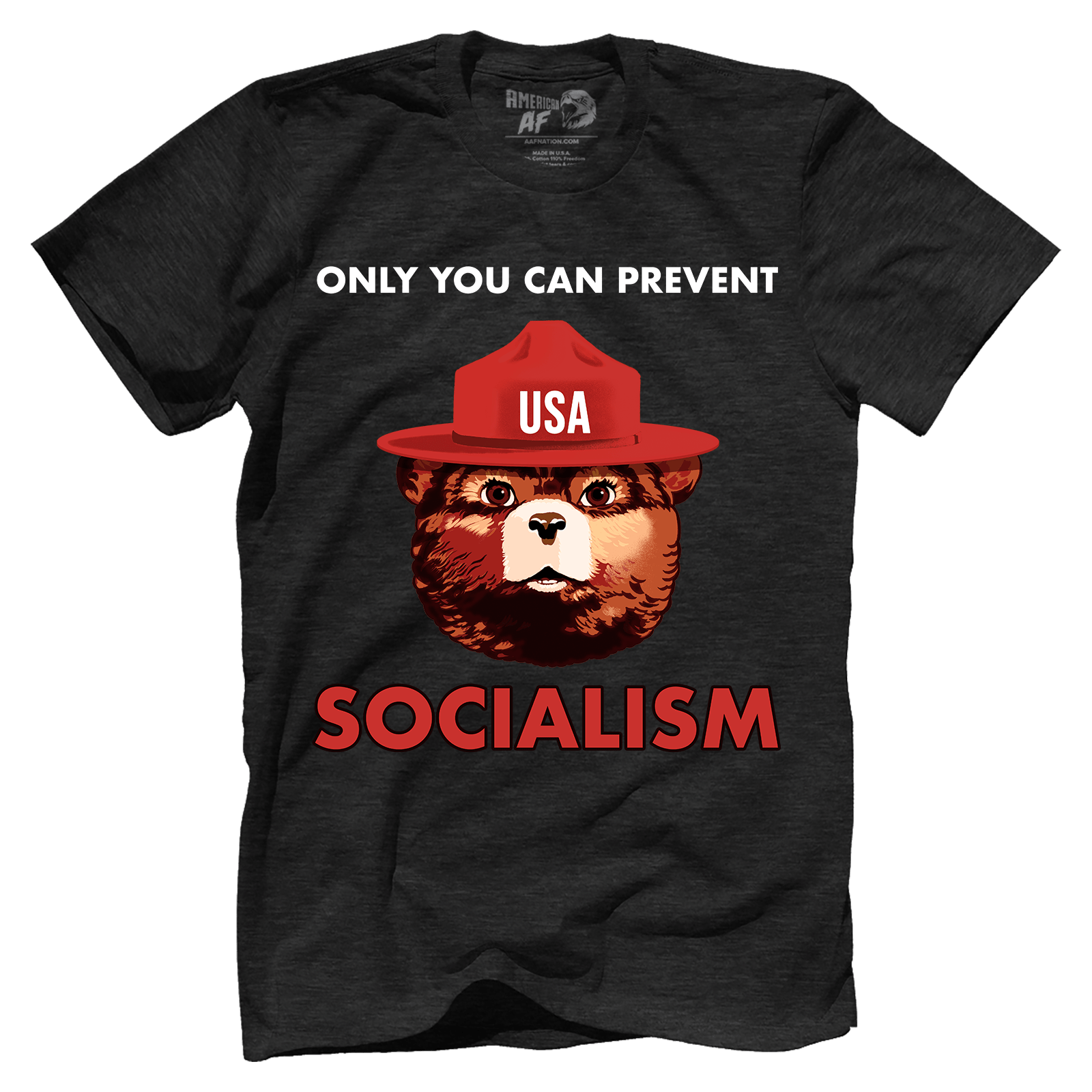 T-shirt Premium Mens Triblend Shirt / Black / S USA Bear