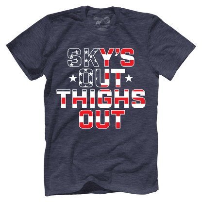T-shirt Sky’s Out, Thighs Out